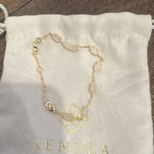 Kendra Scott Gold and Crystal Bracelet